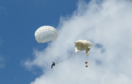 Применение запасного парашюта З-5