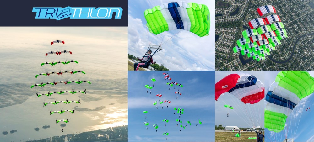 7-секционный универсальный парашют Triathlon компании Aerodyne