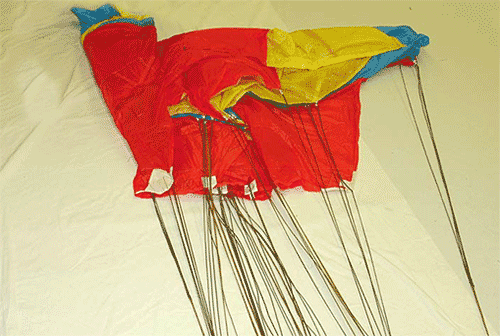 Укладка запасного парашюта